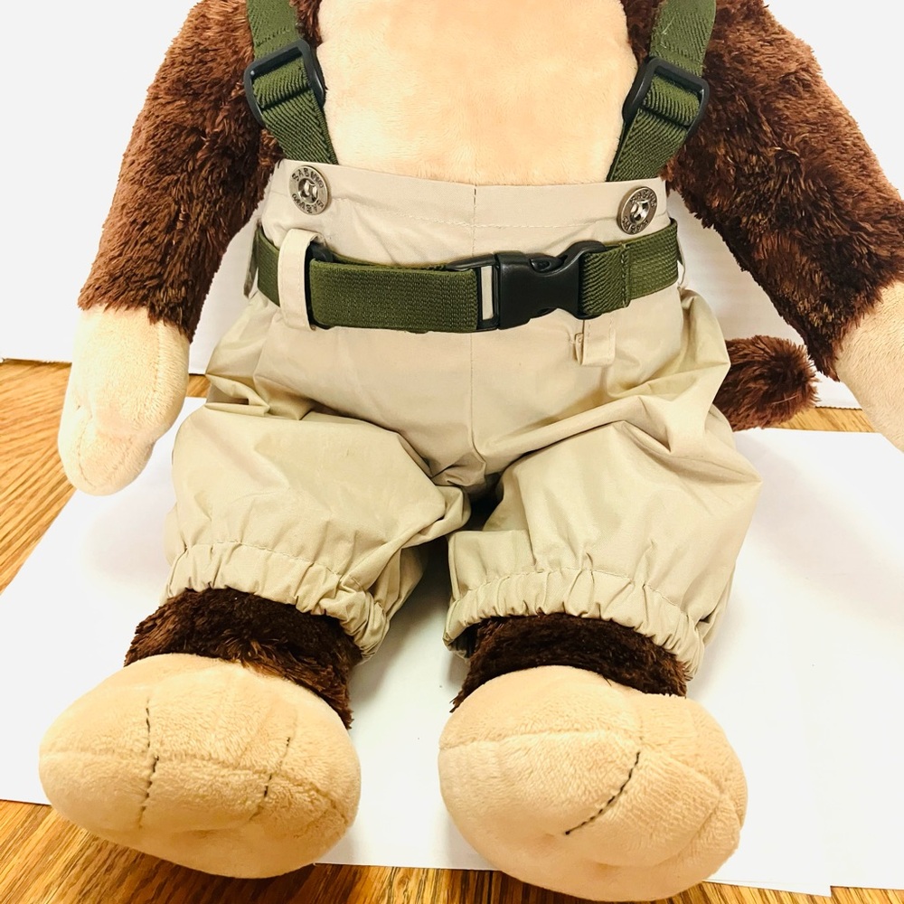 Build-A-Bear Retired Chimpanzee Plush 18in Safari Pants Has Giggle Box Works - Picture 5 of 8